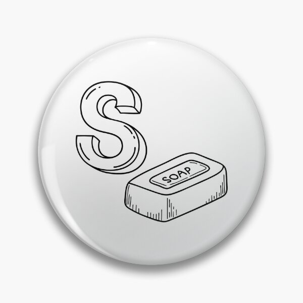 Item preview, An illustration of letter S stand for Soap designed and sold by rasagamastore.