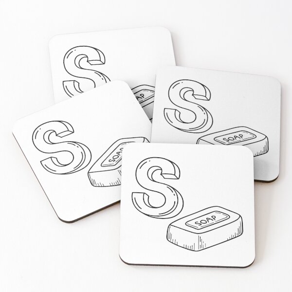 Item preview, An illustration of letter S stand for Soap designed and sold by rasagamastore.