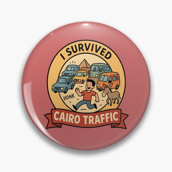 Item preview, I Survived Cairo Traffic – Funny Egyptian Cityscape Design designed and sold by Globalcitytees.