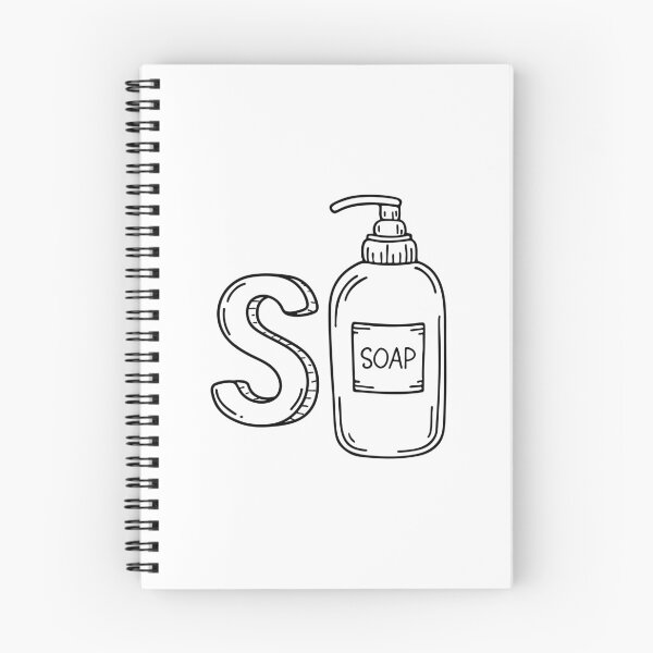 Item preview, An illustration of letter S stand for Soap dispenser designed and sold by rasagamastore.