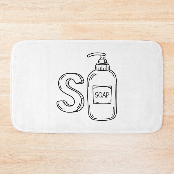 Item preview, An illustration of letter S stand for Soap dispenser designed and sold by rasagamastore.