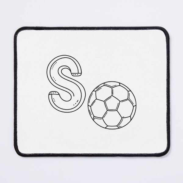 Item preview, An illustration of letter S stand for Soccer ball designed and sold by rasagamastore.