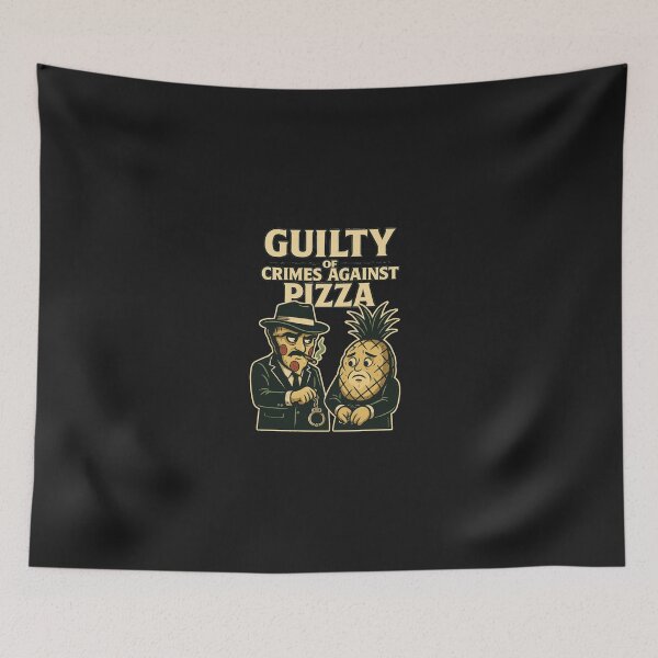 Item preview, Guilty of Crimes Against Pizza – Mafia Style Food Humor designed and sold by SablePL.