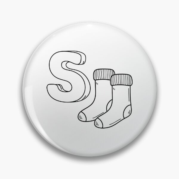 Item preview, An illustration of letter S stand for Socks designed and sold by rasagamastore.