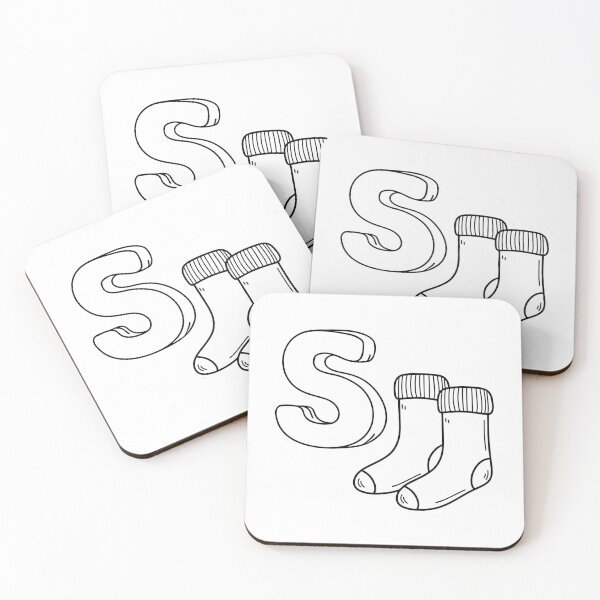 Item preview, An illustration of letter S stand for Socks designed and sold by rasagamastore.