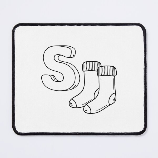 Item preview, An illustration of letter S stand for Socks designed and sold by rasagamastore.
