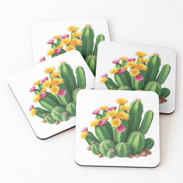 Aperçu de l'œuvre Cactus avec des fleurs créée et vendue par AnuNP.
