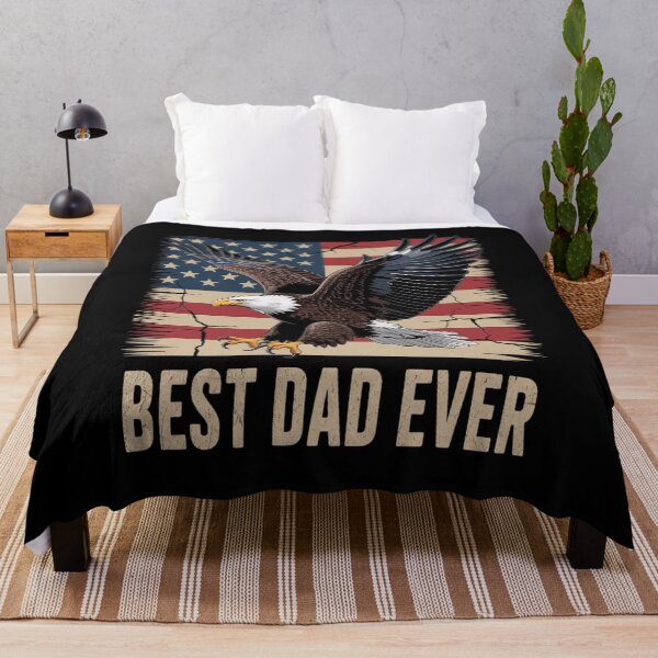 Item preview, Best Dad Ever Flag Patriotic Eagle Funny for Dad Father designed and sold by Idarmotar.