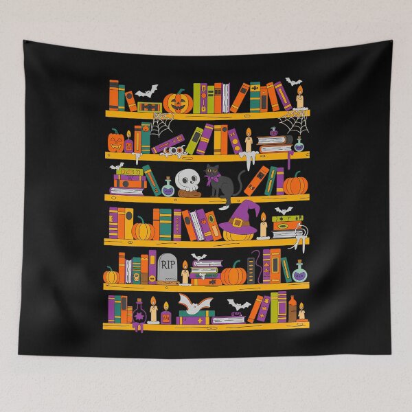 Item preview, Funny Ghost Book Librarian Cat Spooky Halloween Books Lovers designed and sold by WalshDrawnLaugh.