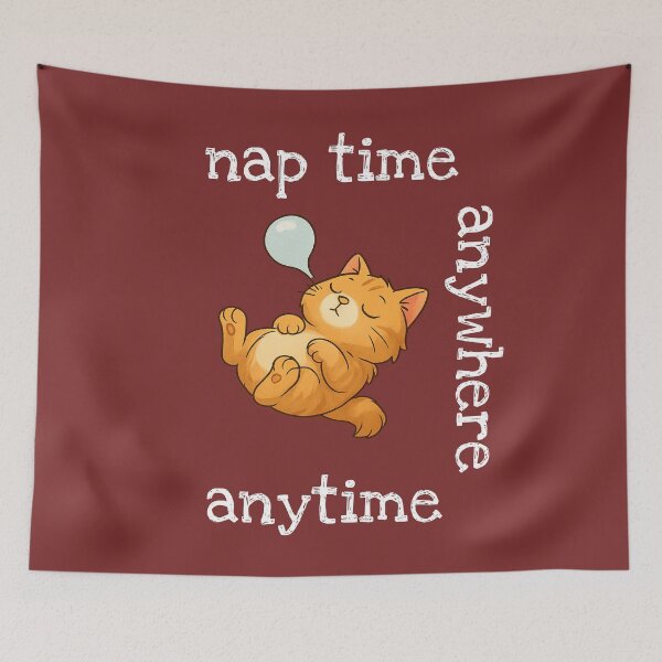 Item preview, Cartoon cat taking a nap designed and sold by AJTees99.