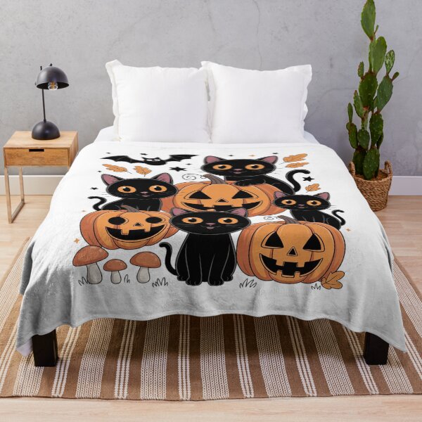 Artikelvorschau, Black Cat & Pumpkins Spooky Black Cat entworfen und verkauft von Idarmotar.