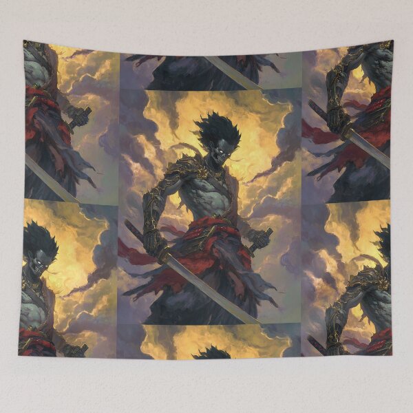 Item preview, The Mysterious Shadow Samurai designed and sold by bapupa.