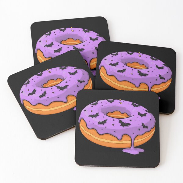 Item preview, Halloween Donut Purple Glaze with Bats designed and sold by Ivy-Triggs.