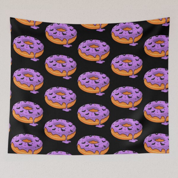 Item preview, Halloween Donut Purple Glaze with Bats designed and sold by Ivy-Triggs.