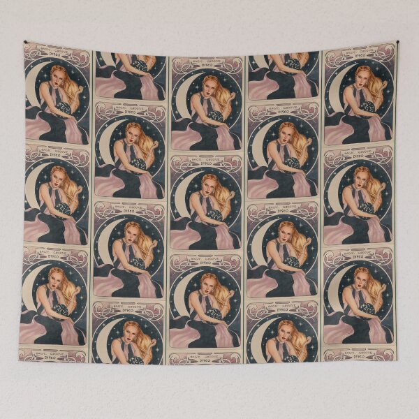 Item preview, Kylie Disco Mucha inspired digital art Oversized  designed and sold by rizapeker1.