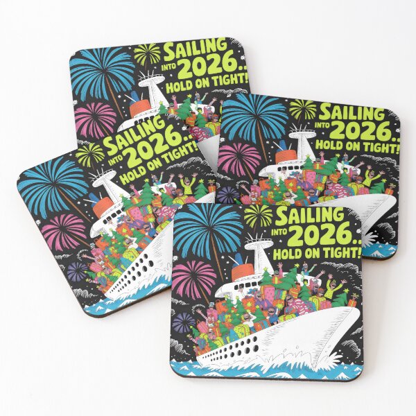 Item preview, Vibrant Holiday Voyage with Christmas Trees and Fireworks designed and sold by SplashTastic.