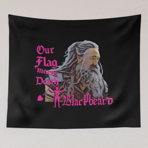 Item preview, Blackbeard Our Flag Means Death Flag Ofmd Blackbonnet Classic 		 designed and sold by isymndmf88.