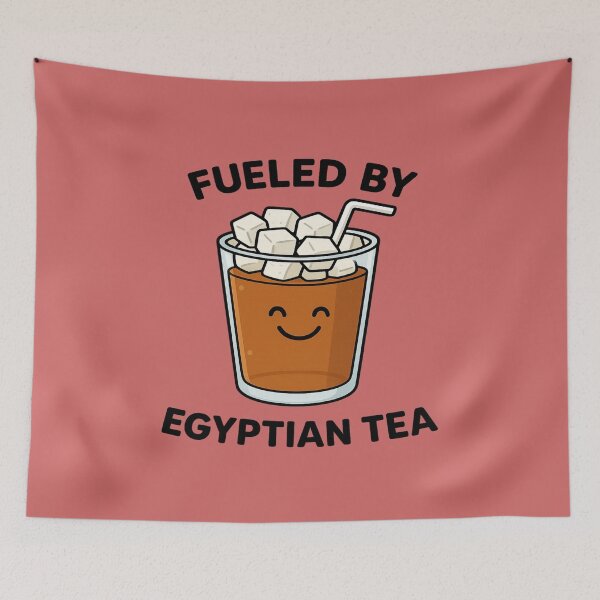 Item preview, Fueled by Egyptian Tea – Funny Cairo City Design designed and sold by Globalcitytees.