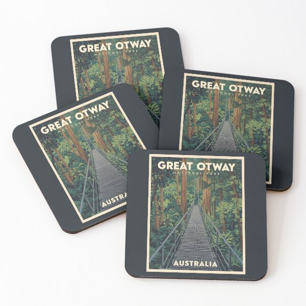 Item preview, A Vintage Illustration of Great Otway National Park - Australia designed and sold by GoodOldVintage.