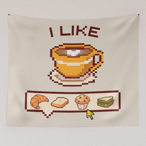 Item preview, Pixel Art Breakfast Cute Food Illustration designed and sold by Retr0Tshirts.