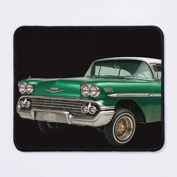 Item preview, Classic Green 1958 Chevy Impala Lowrider designed and sold by Tatko Designs.