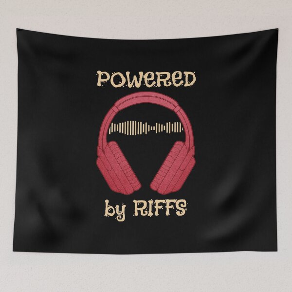 Item preview, Headphones | Powered By Riffs designed and sold by ObsidianDaz.