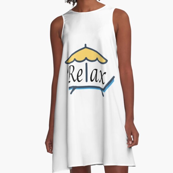 Relax Logo Vestido acampanado