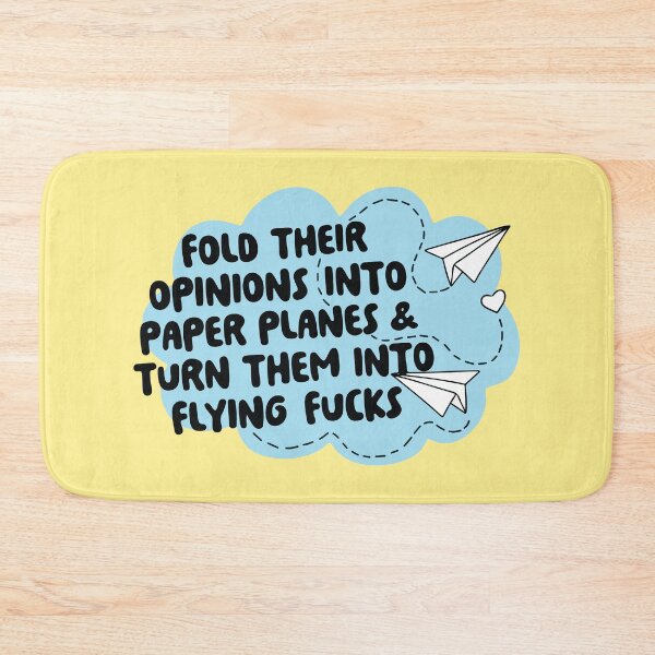 Item preview, Fold their opinions into paper planes & turn them into flying fucks designed and sold by BrownHorse90s.