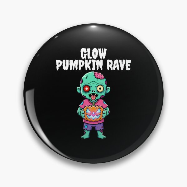 Item preview, GLOW PUMPKIN RAVE - ZOMBIE HALLOWEEN designed and sold by KEF Custom.