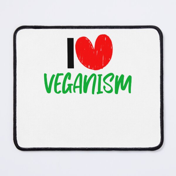 Item preview, I love veganism illustration love animals gift, vegan lifestyle designed and sold by LuxeGraphix.