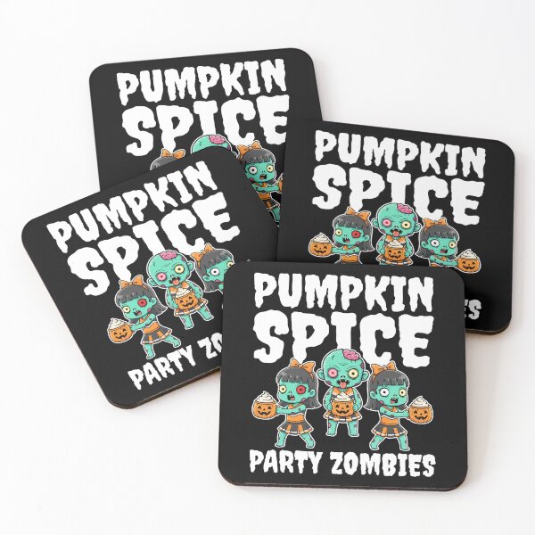 Item preview, PUMPKIN SPICE PARTY ZOMBIES - ZOMBIE HALLOWEEN designed and sold by KEF Custom.