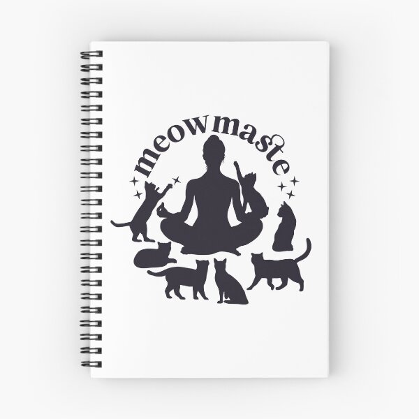 Item preview, Meowmaste Cat Yoga Silhouette – Meditating With Cats Design designed and sold by chillaxcats.