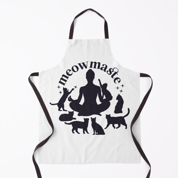 Item preview, Meowmaste Cat Yoga Silhouette – Meditating With Cats Design designed and sold by chillaxcats.