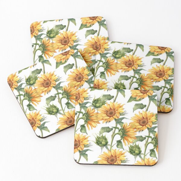 Item preview, Floral Design 242 Bright Sunflower Pattern – Vibrant designed and sold by Kimmi graphics.