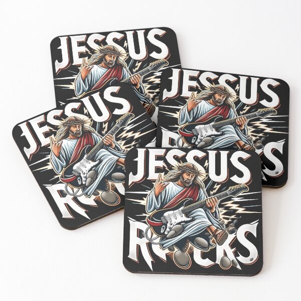 Item preview, Jesus Rocks Vintage. Jesus Playing Guitar Funny designed and sold by Kyleperance.