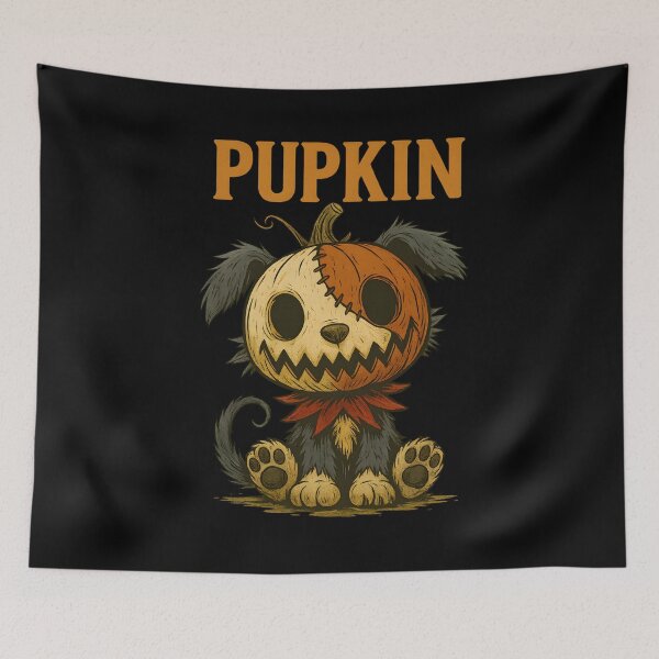Item preview, Pupkin, Creepy Cute Pumpkin Puppy Monster designed and sold by TheDuckprints.