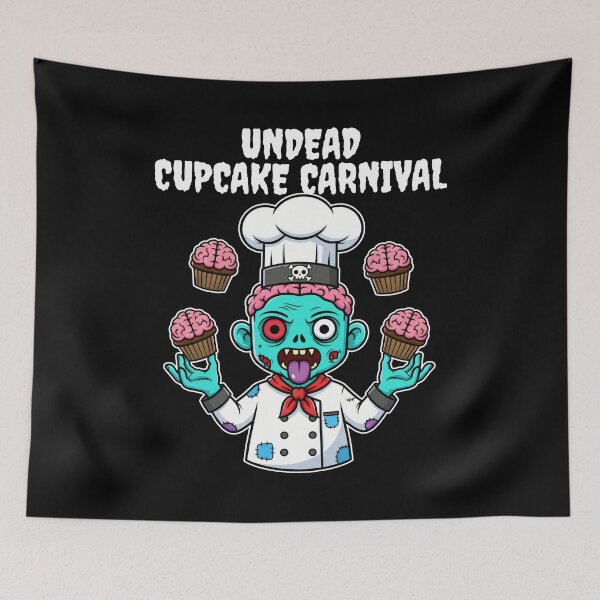 Item preview, UNDEAD CUPCAKE CARNIVAL - ZOMBIE HALLOWEEN designed and sold by KEF Custom.
