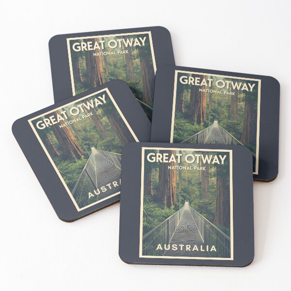 Item preview, A Vintage Illustration of Great Otway National Park - Australia designed and sold by GoodOldVintage.