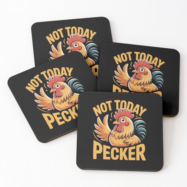 Item preview, Not Today Pecker Funny Gifts For Farm Life and Chicken Humor designed and sold by SkymarArt.