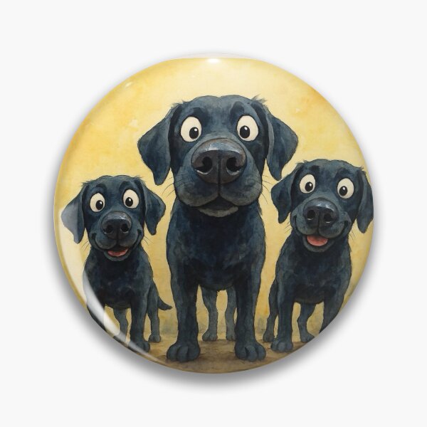 Item preview, Black Labrador Dog Family ' ReaDY and WaiTiNG! ' BY SHiRLeY MacARTHuR designed and sold by Shirley MacArthur Art.