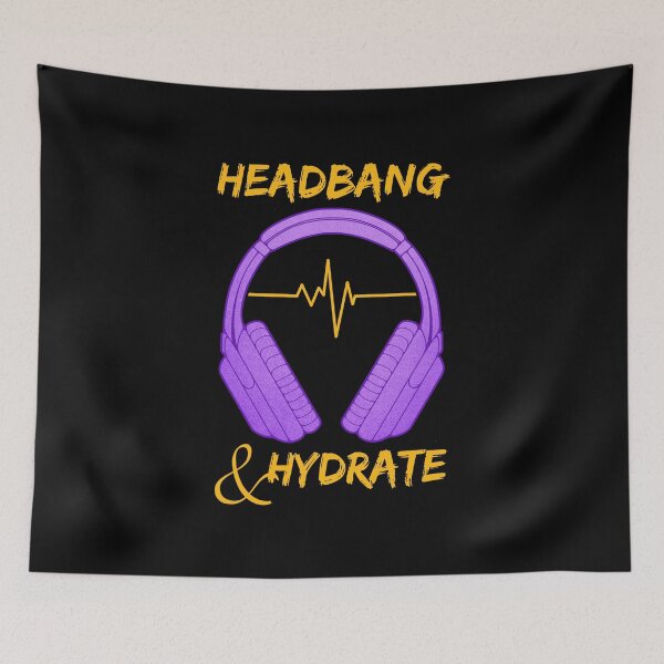 Item preview, Headphones | Headbang And Hydrate designed and sold by ObsidianDaz.