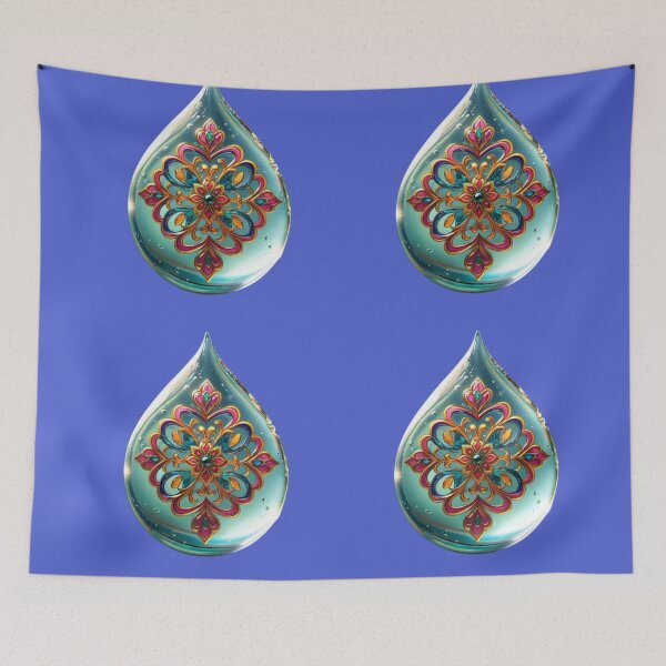 Item preview, Anatolian Motif in Droplet-Transparet backgraund artistc desind -beauty desing-the magic of the motif designed and sold by Raindreamart.