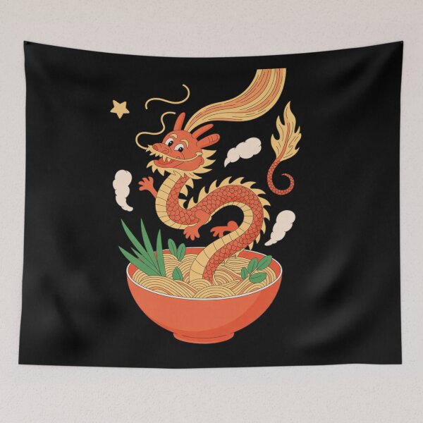 Item preview, Vietnamese Food - kawaii pho soup and Dragon designed and sold by DamioPolArt.
