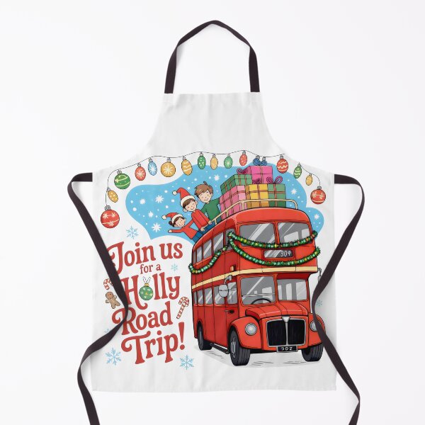 Item preview, Christmas Road Trip Scene with Children, Lights, and Snowflakes designed and sold by SplashTastic.