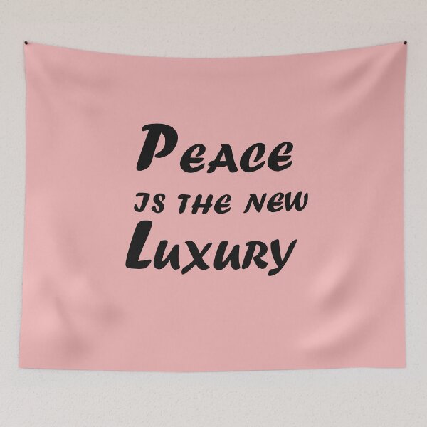 Item preview, Peace Is the New Luxury – Minimal Mindset Quote Design designed and sold by ArtNestVerse.