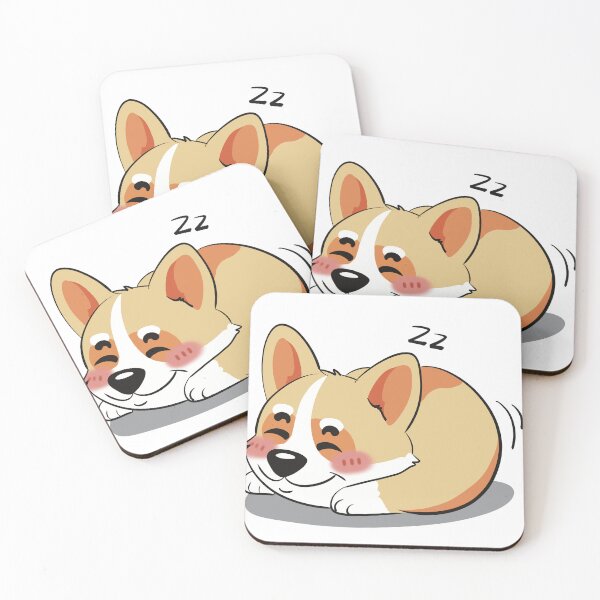 Item preview, Little Corgi puppy sleeping designed and sold by MellowMayStudio.