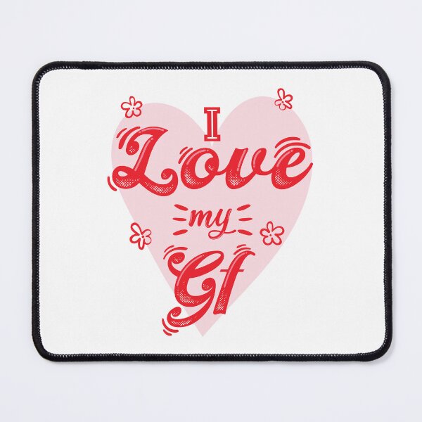 Item preview, Romantic Pink Heart I Love My GF designed and sold by FemmePod.