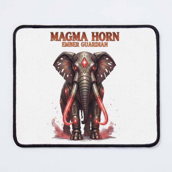 Item preview, Magma Horn – Ember Guardian Mecha Elephant designed and sold by ValeronPrints.