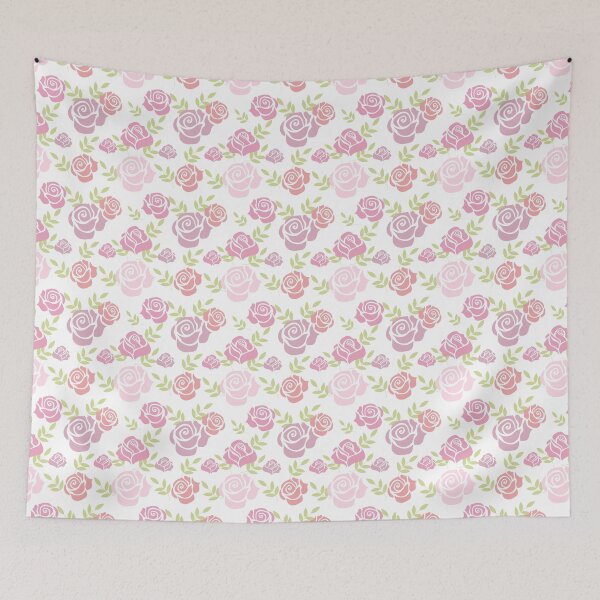 Item preview, Romantic Pink Roses Seamless Floral Pattern designed and sold by Alynek-Design.