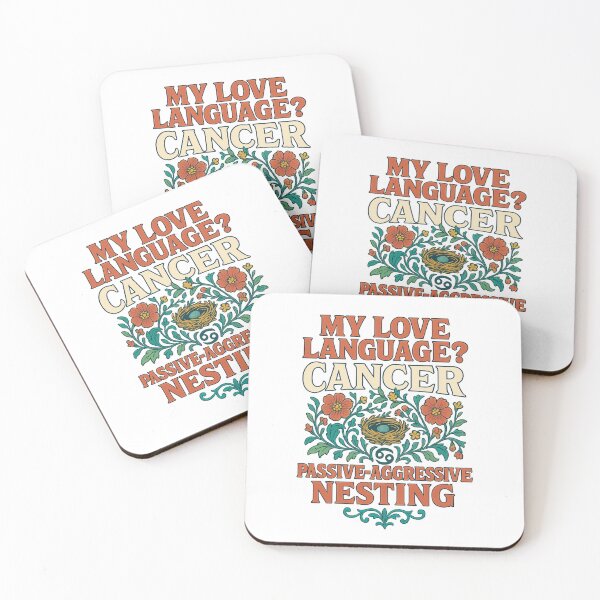 Item preview, Cancer "My Love Language? Passive-Aggressive Nesting" Art Nouveau T-Shirt | Funny Zodiac Humor designed and sold by MySpiritTravels.
